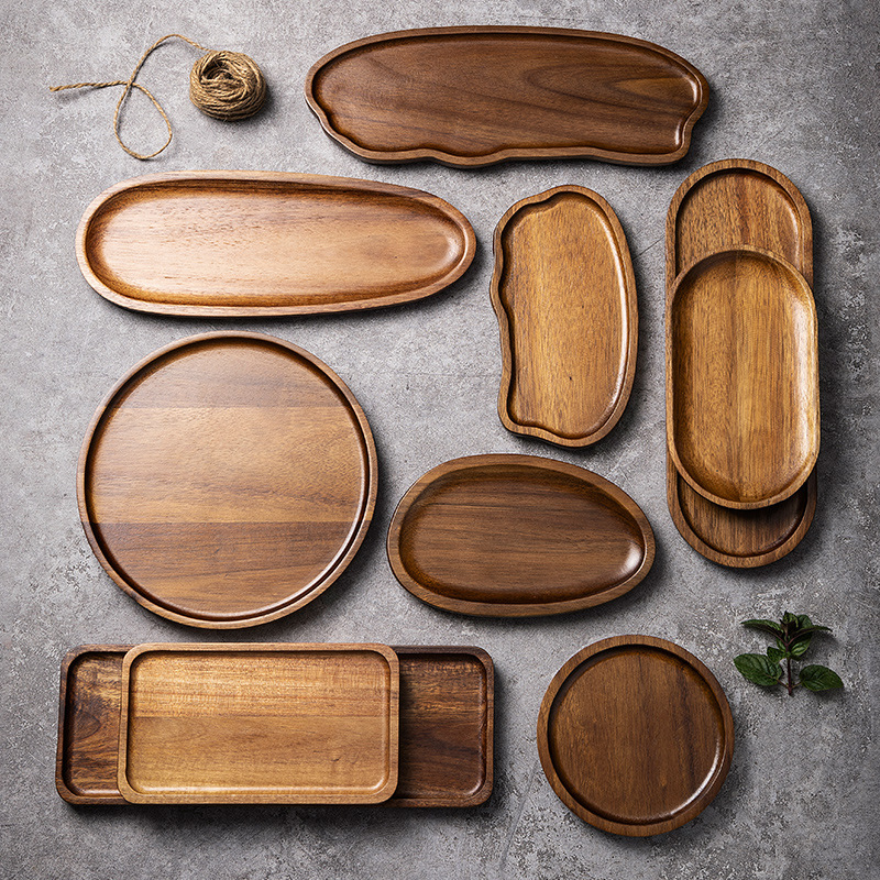 Food Snacks In Japan - Stoviglie Vassoio per alimenti in legno