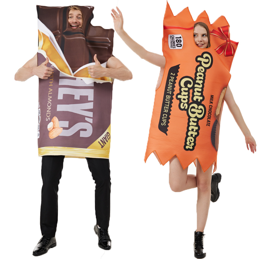 Peanut Butter Snack - Eraspooky adulto divertente coppia vestito cioccolato