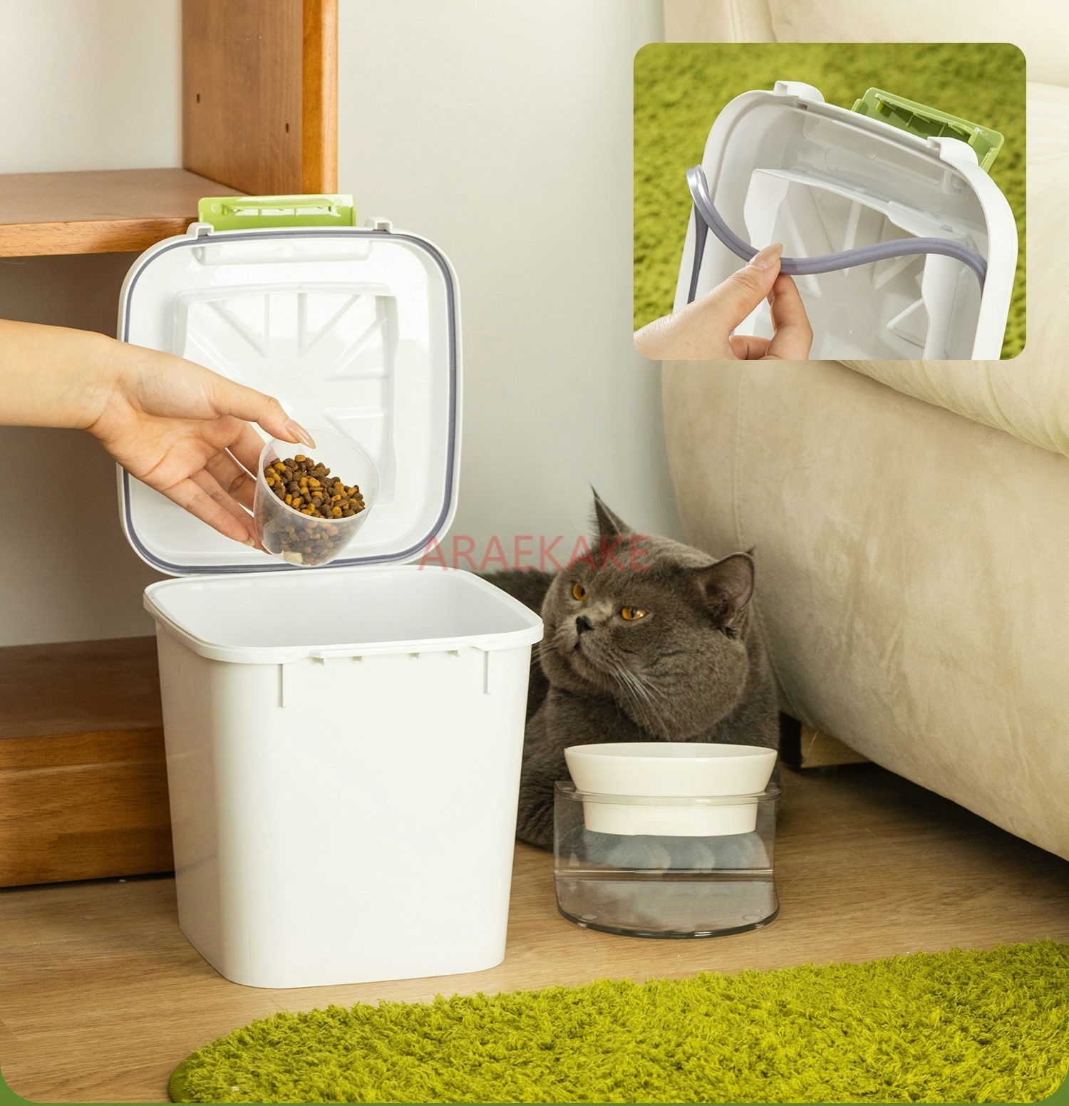 Secchio per cibo per gatti, co - Food Snacks Items recensione e prezzo