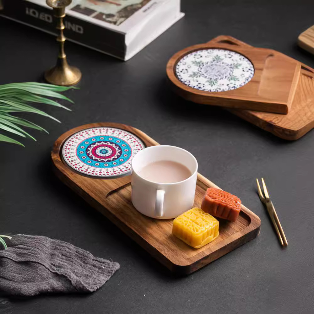 Vassoio da tè in legno di acac - Food Snacks In Japan recensione e prezzo