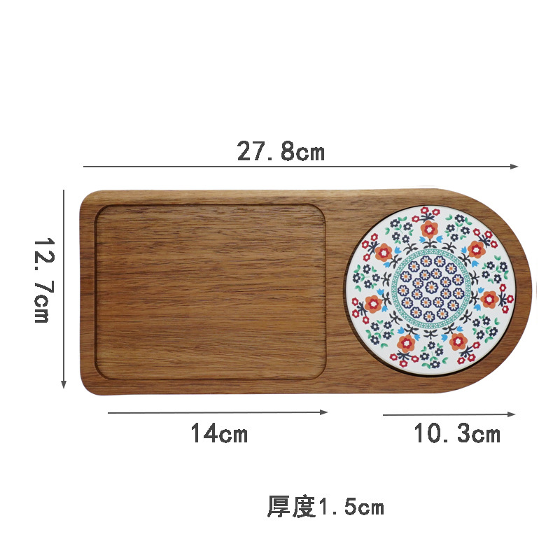 Vassoio da tè in legno di acac - Food Snacks In Japan recensione e prezzo