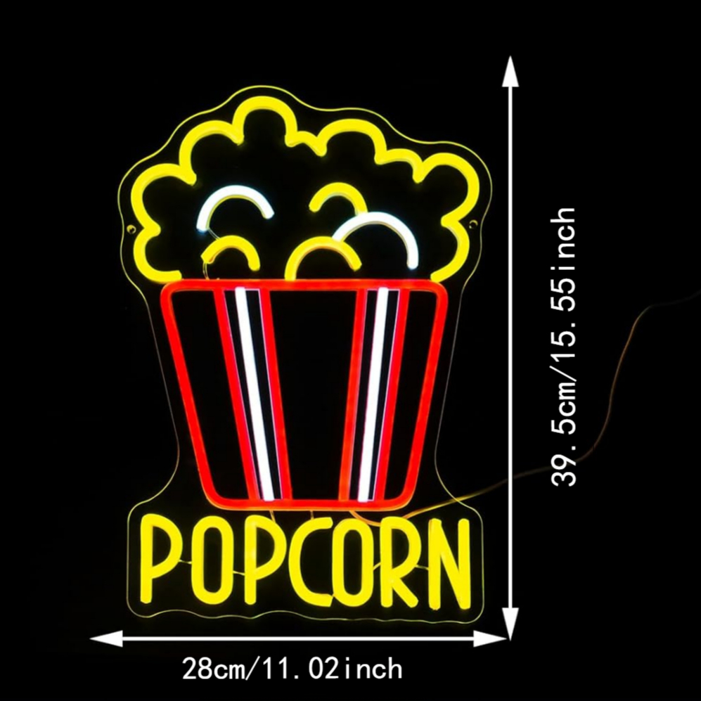 Popcorn Insegna al neon Dimmab - Snacks Food Video recensione e prezzo