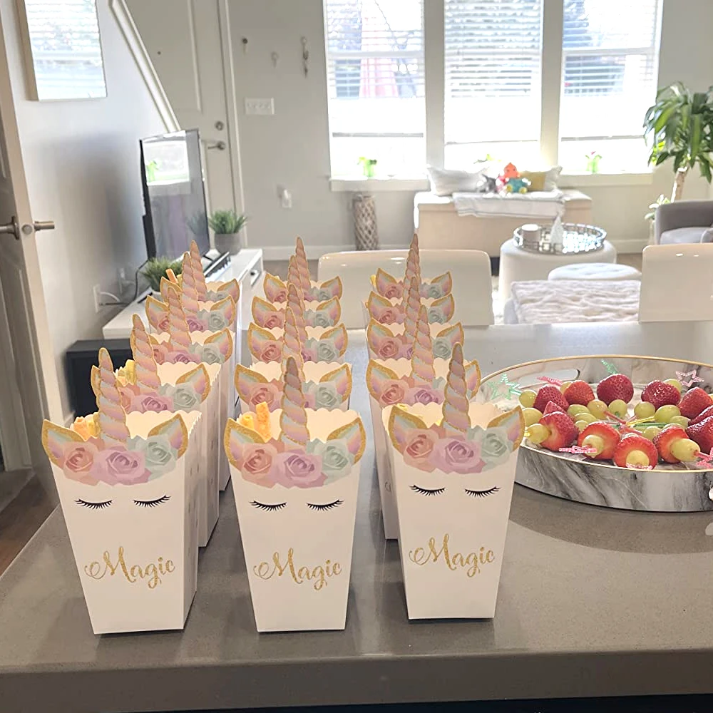 6/12 pezzi scatola di popcorn  - Food Snacks For Baby Shower recensione e prezzo