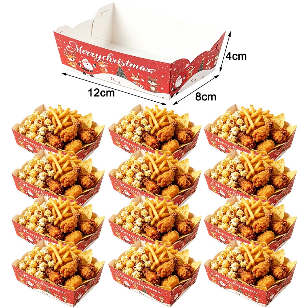 20 pezzi di vassoi di carta a  - Xmas Food Snacks recensione e prezzo